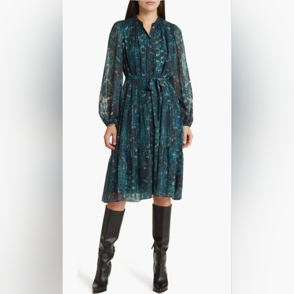 Kobi Halperin Embellished Floral Midi Dress Size M New Without Tags